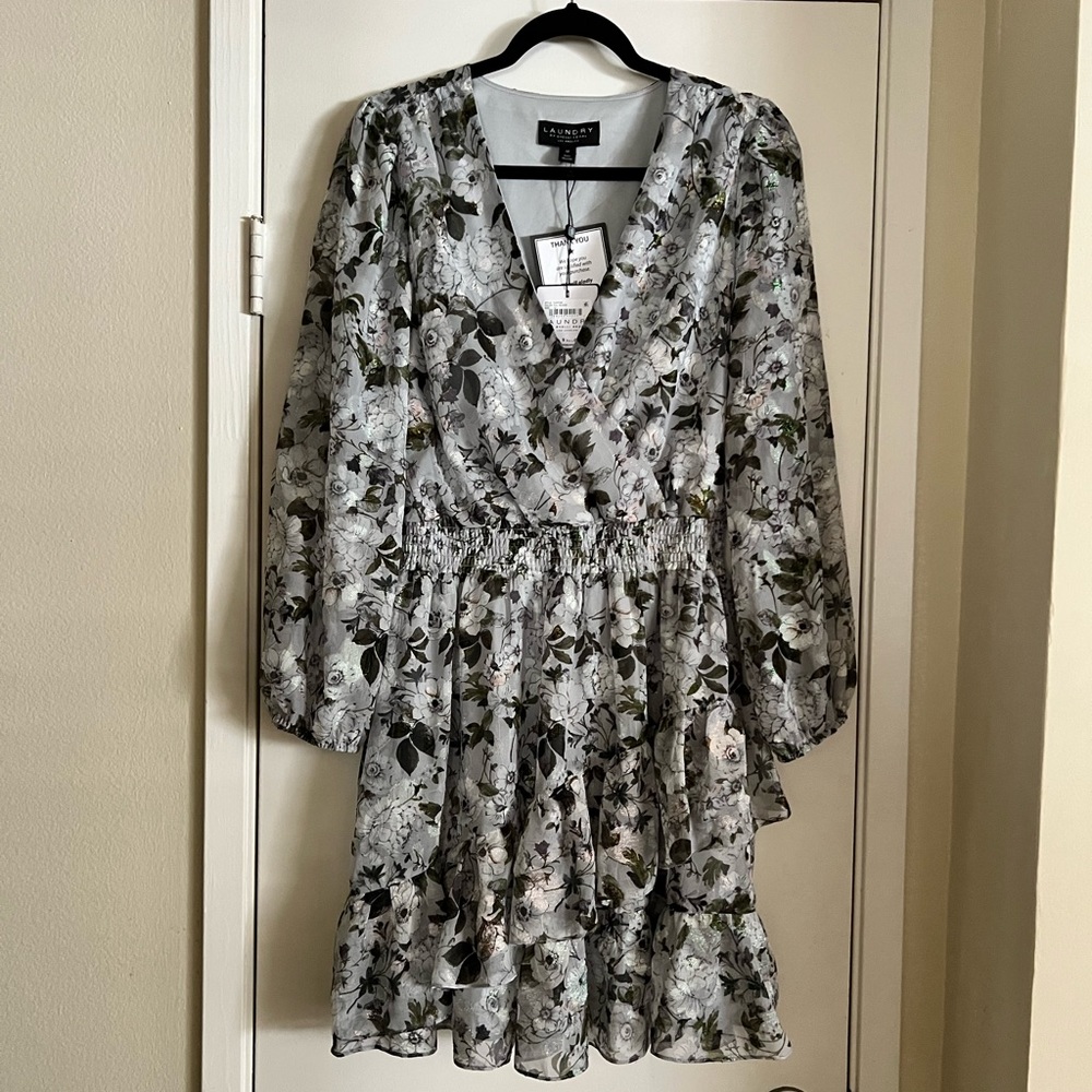 Laundry by Shelli Segal Flounce-Hem A-Line Dress